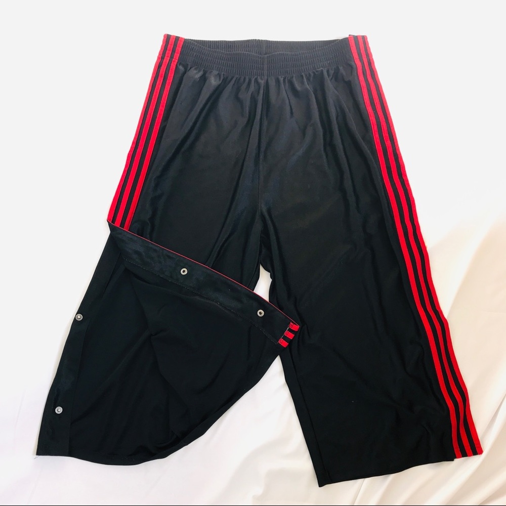 Vintage Adidas Tearaway Snap Button Wide Leg Pants